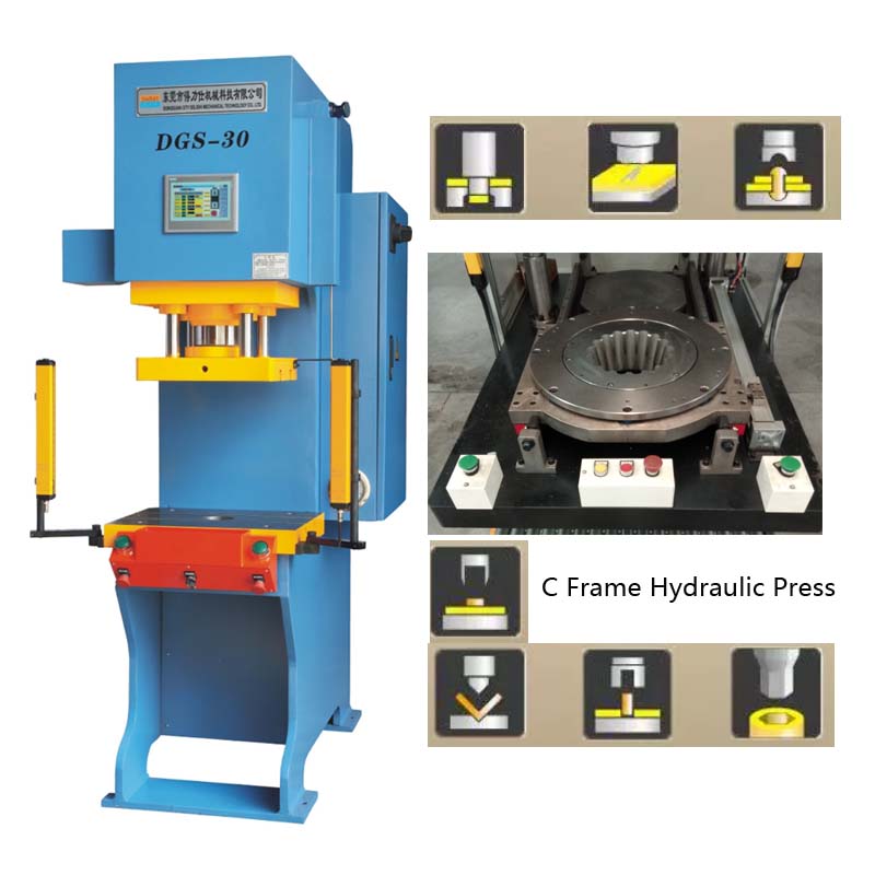 c frame hydraulic press application 